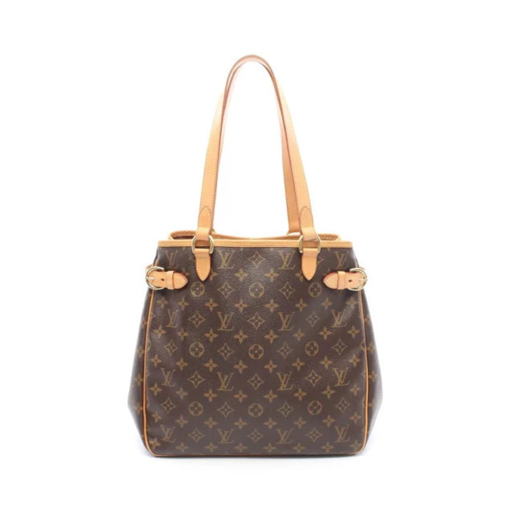 Louis Vuitton Batignolles Vertical Tote Bag Canvas Leather Monogram Brown